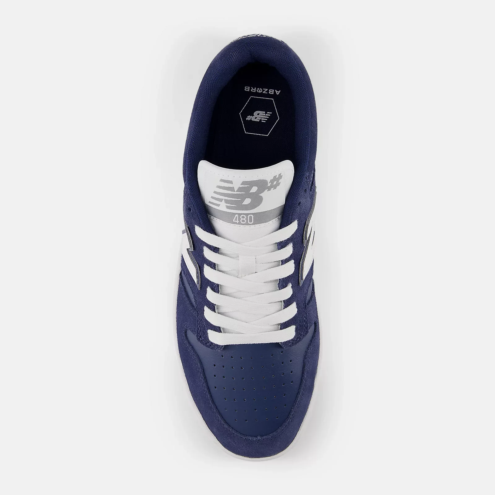 New Balance Numeric NM480 Shoes - Navy/White - Image 3