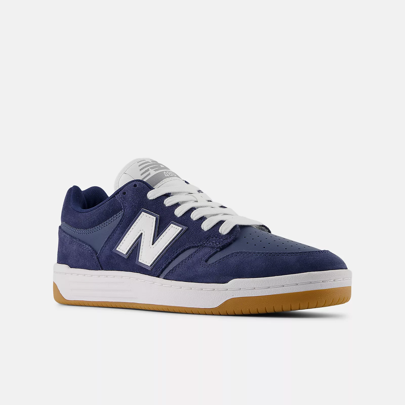 New Balance Numeric NM480 Shoes - Navy/White - Image 4