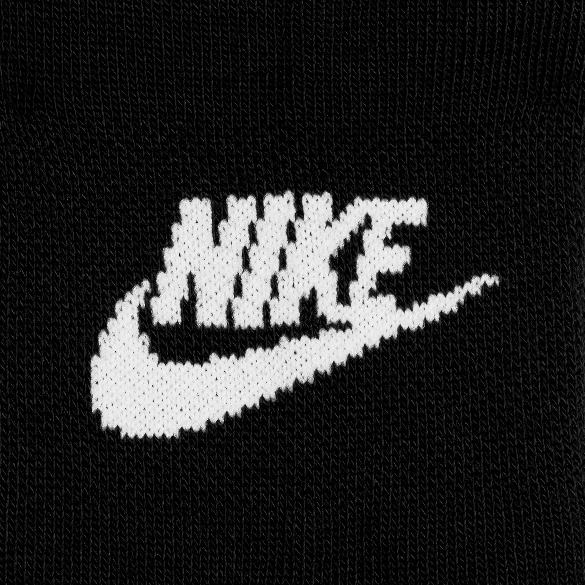 Nike Everyday Essential No Show 3 Pack Socks - Black/White - Image 4