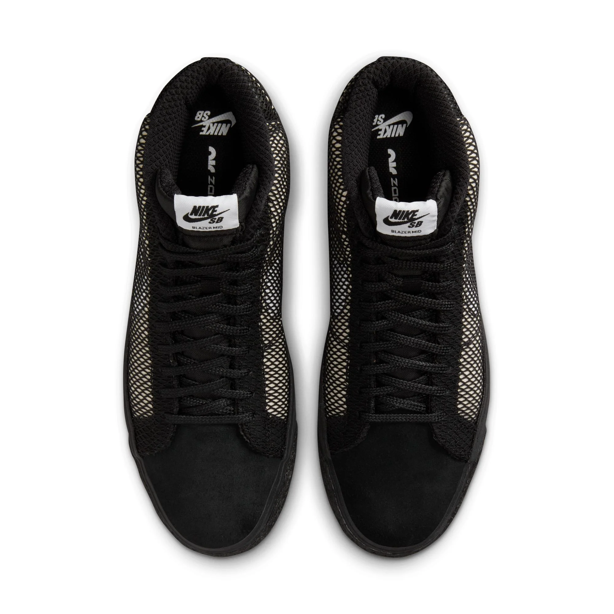 Nike SB Blazer Mid Premium Shoes - White/Black-White-Black - Image 4