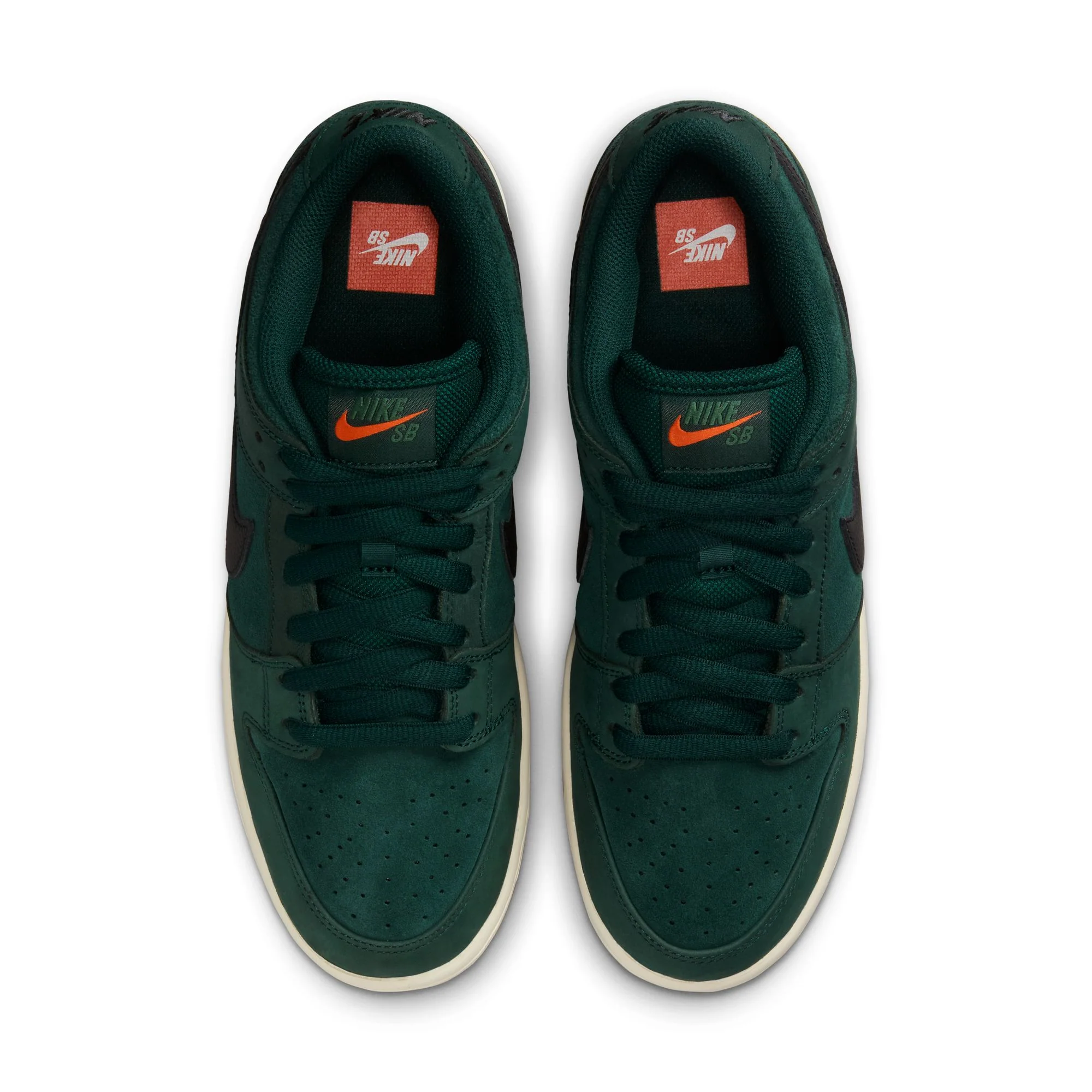 Nike SB Dunk Low Pro ISO Shoes - Deep Fir/Black-Fir-Sail - Image 4