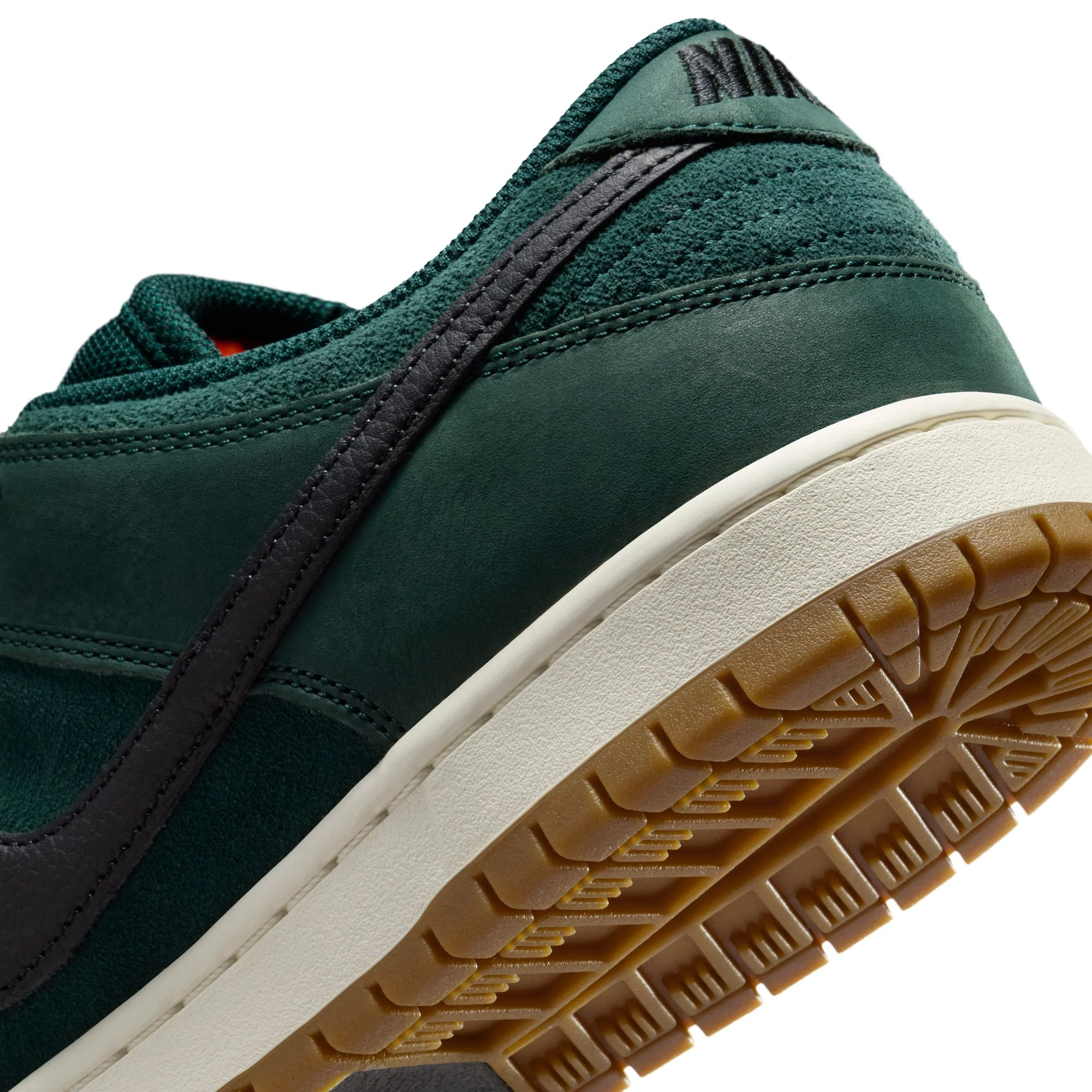 Nike SB Dunk Low Pro ISO Shoes - Deep Fir/Black-Fir-Sail - Image 7