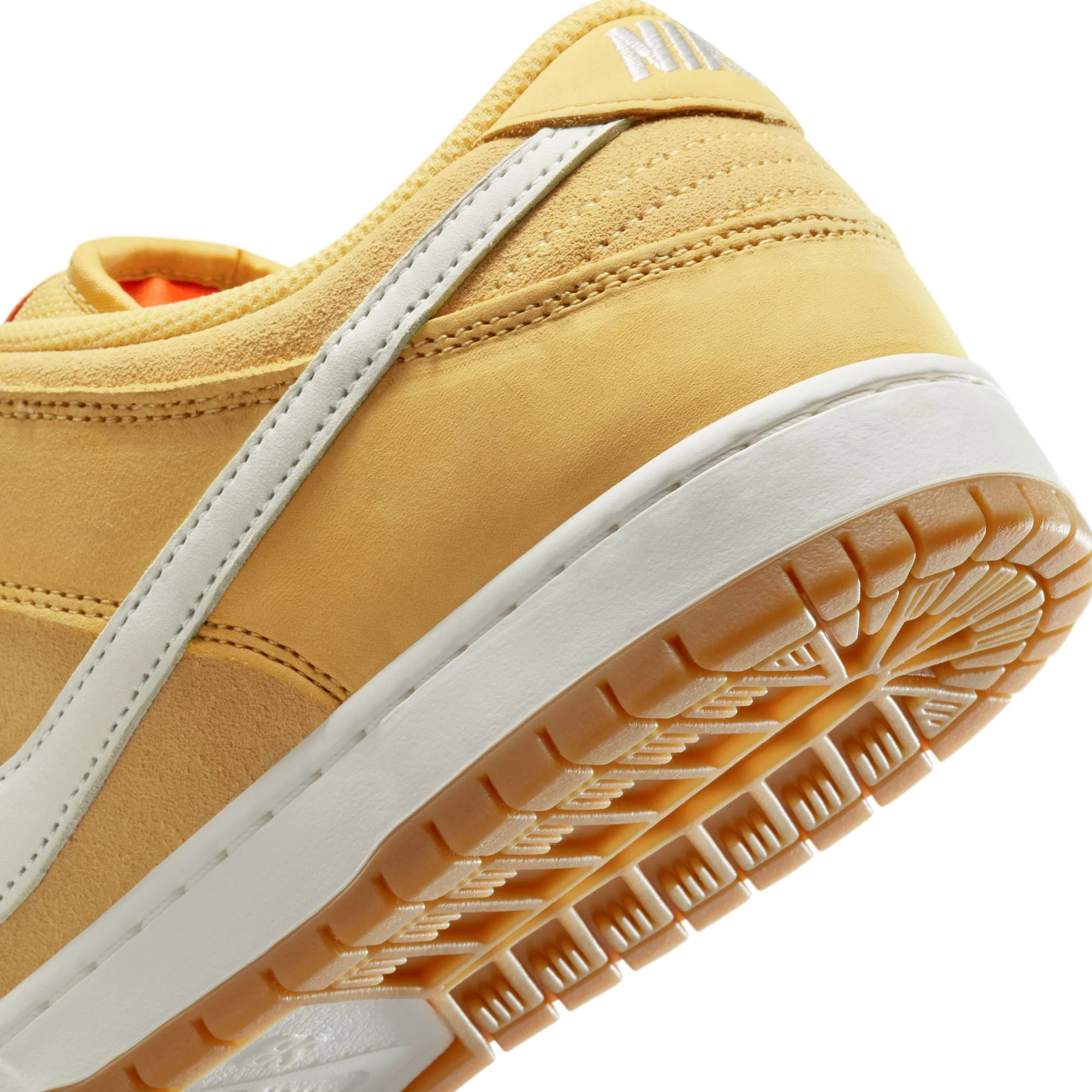 Nike SB Dunk Low Pro ISO Shoes - Saturn Gold/Sail-Solar Flare - Image 7