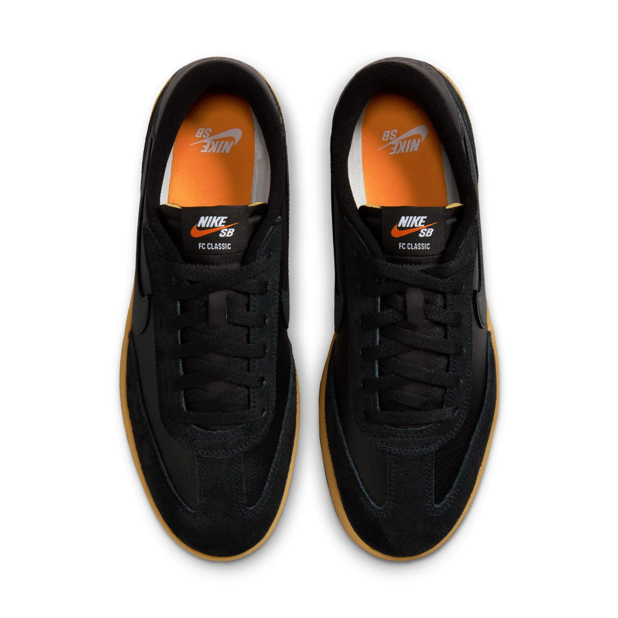 Nike SB FC Classic Shoes - Black/Gum/Anthracite-Vivid Orange - Image 5