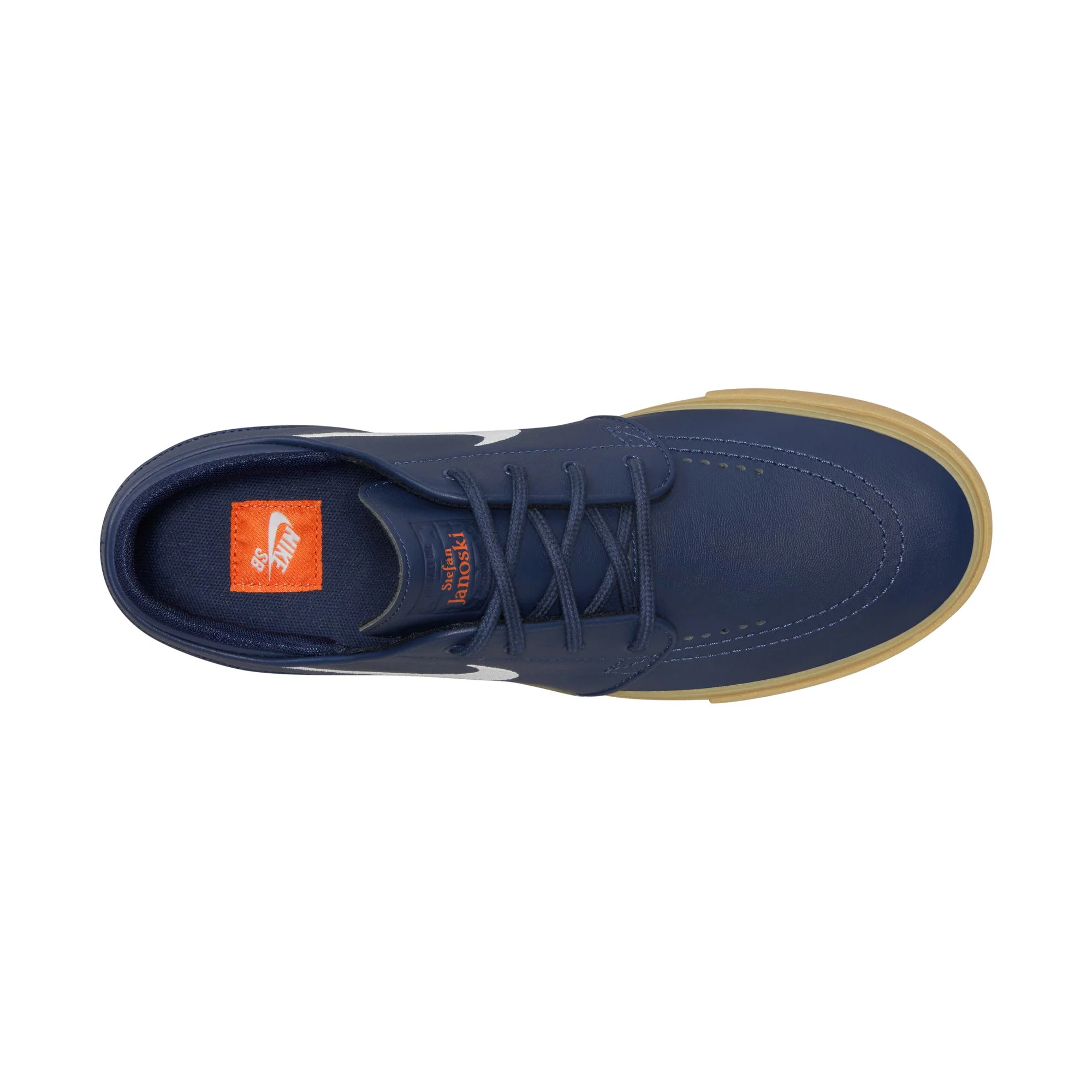 Nike SB ISO Janoski OG+ Shoes - Navy/White-Gum-Light Brown - Image 6