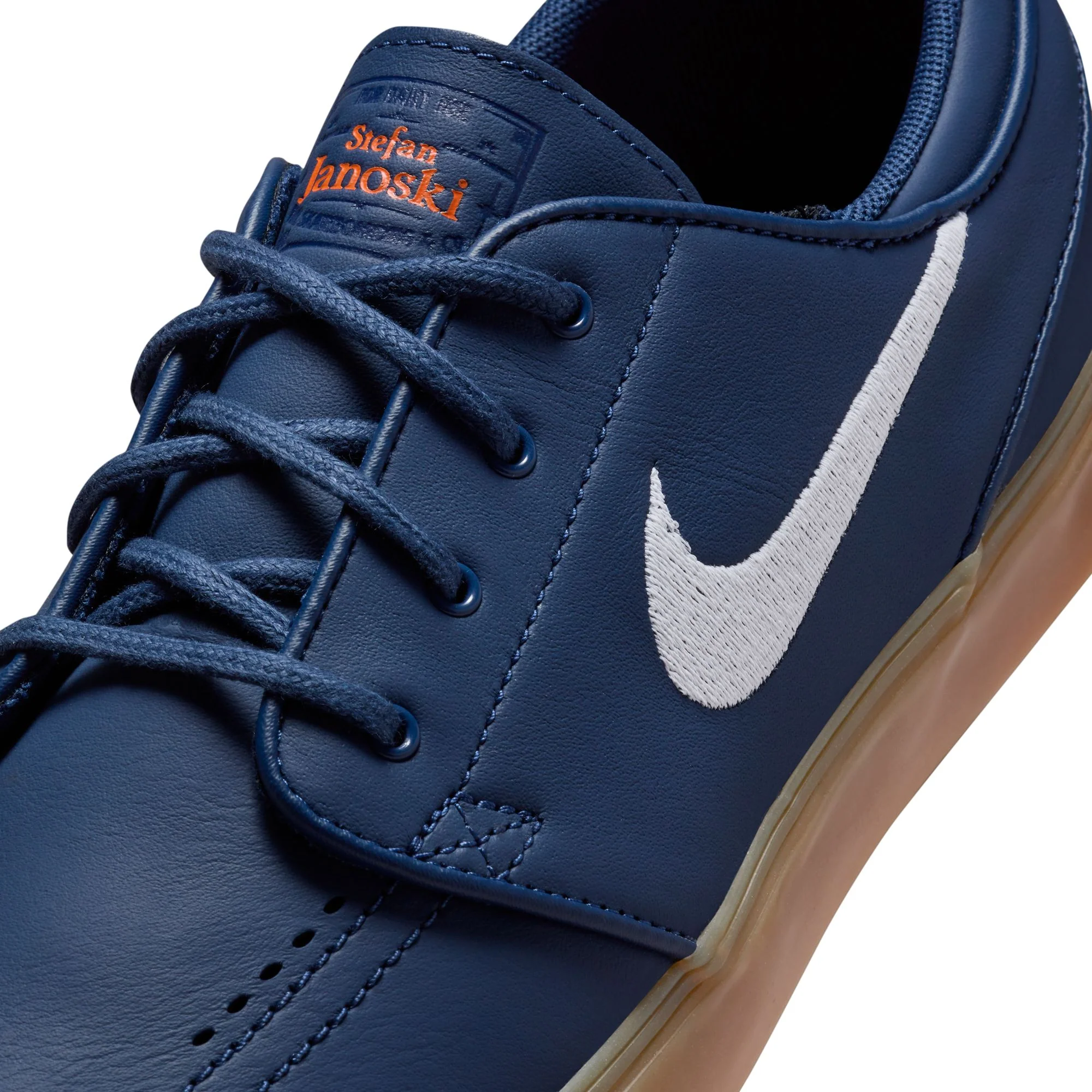 Nike SB ISO Janoski OG+ Shoes - Navy/White-Gum-Light Brown - Image 7