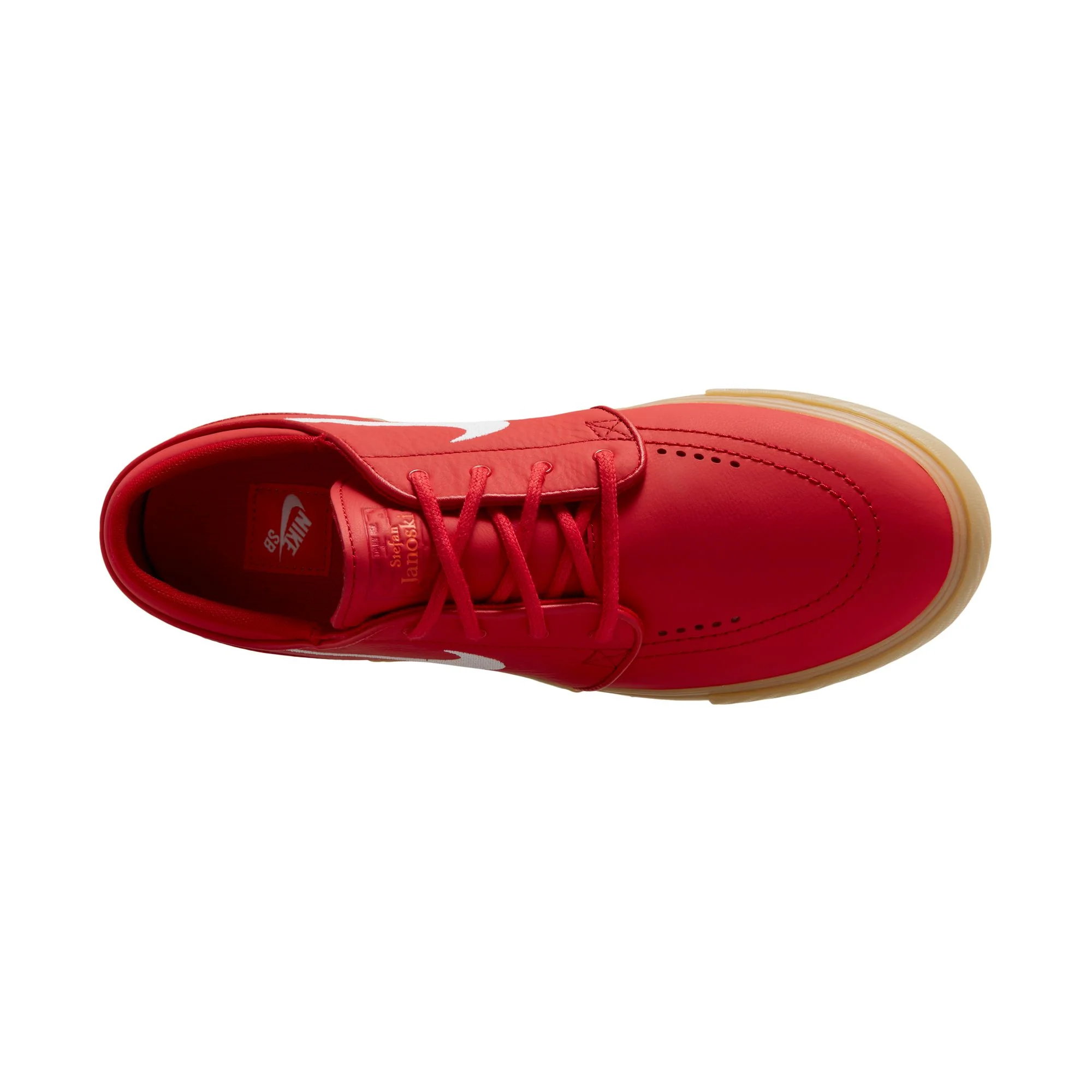 Nike SB ISO Janoski OG+ Shoes - University Red/White-Gum - Image 8