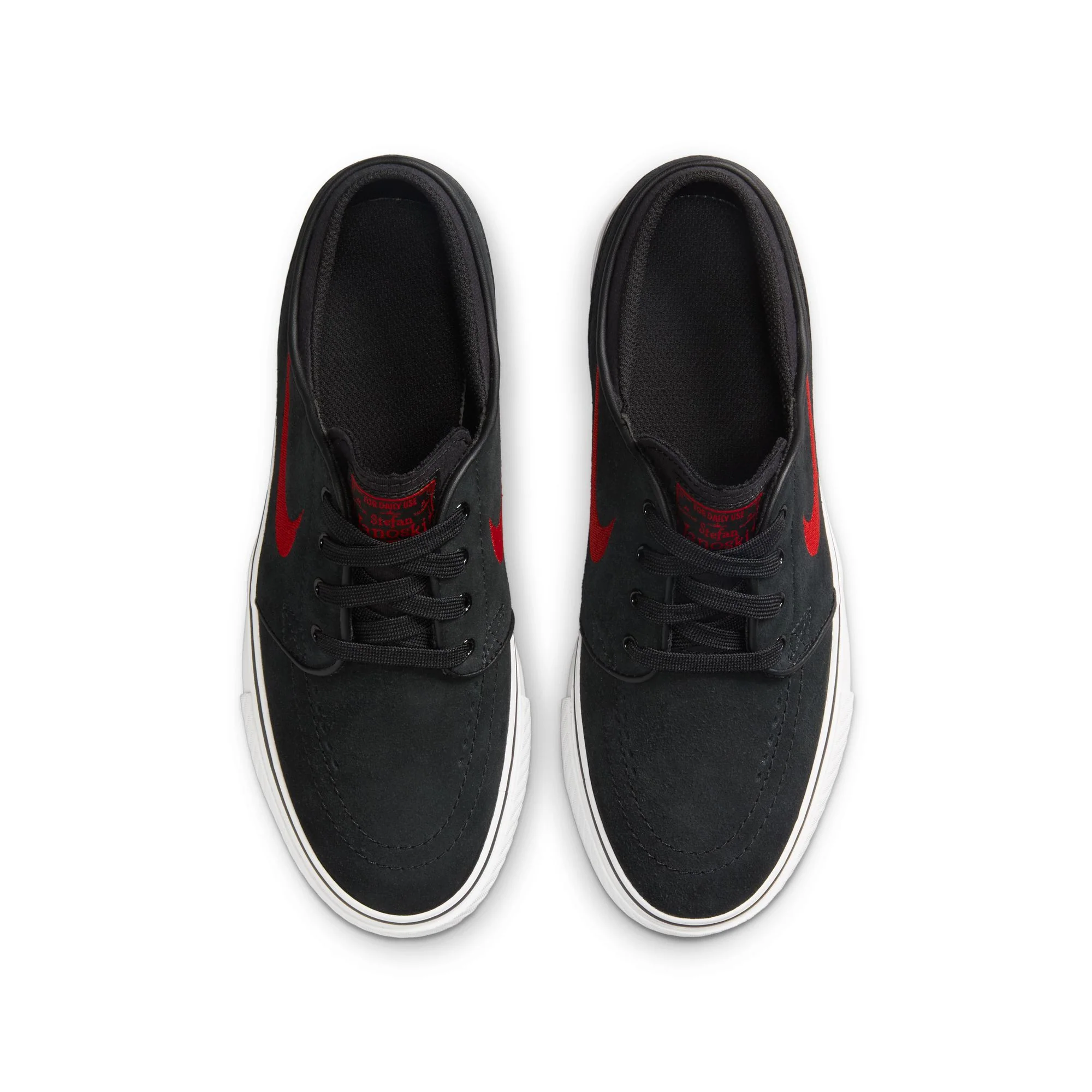 Nike SB Janoski Kids Shoes - Black/University Red-White - Image 4