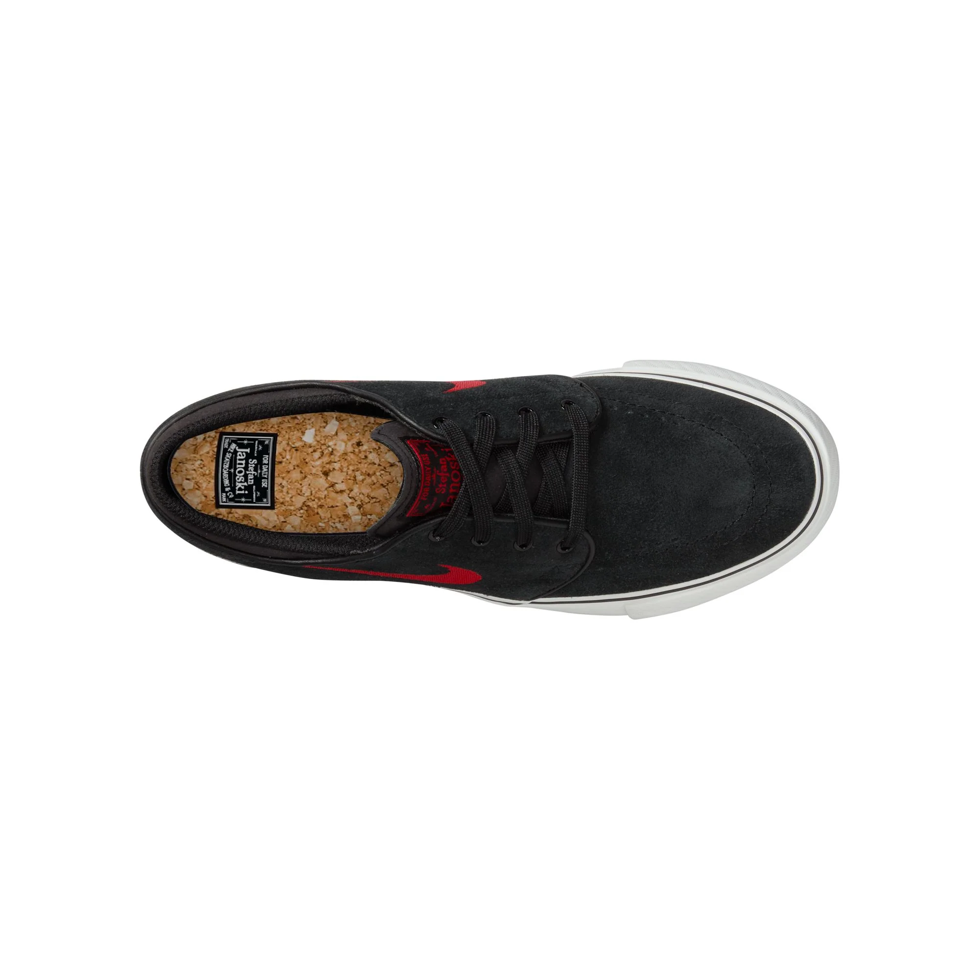 Nike SB Janoski Kids Shoes - Black/University Red-White - Image 6