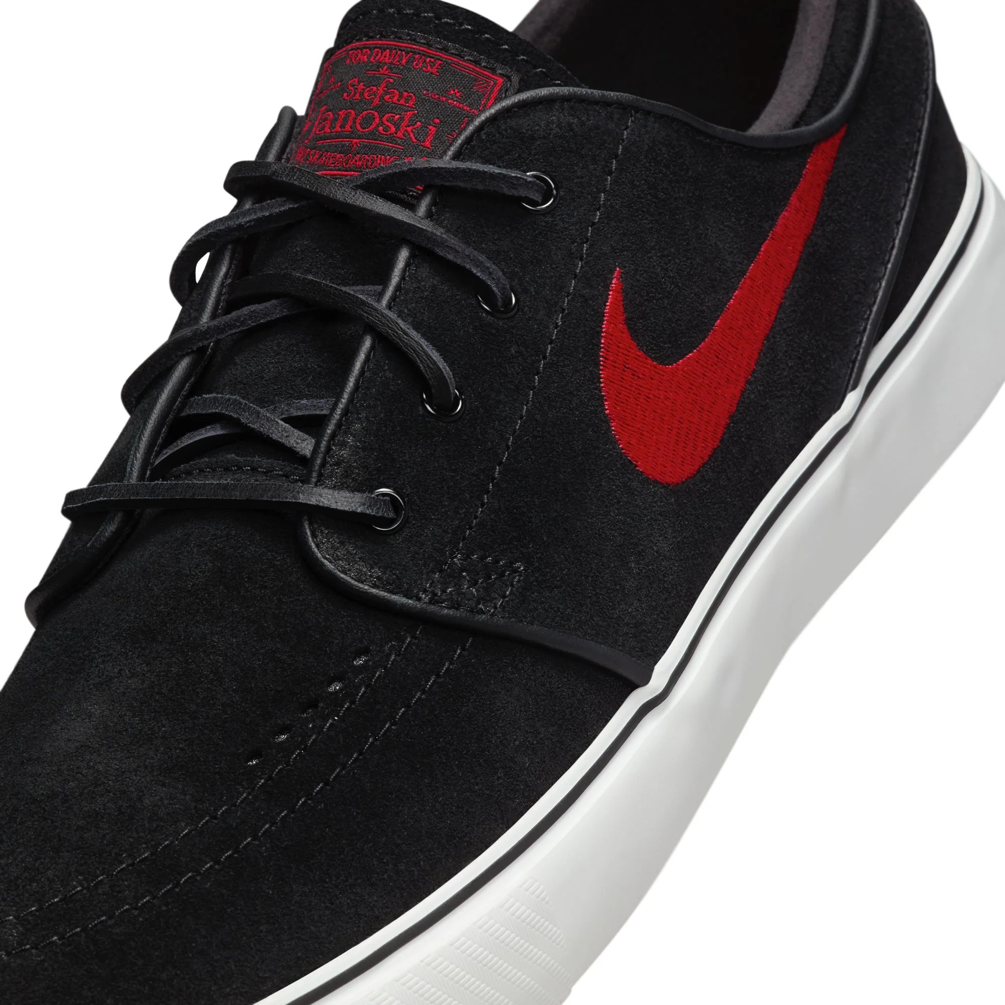 Nike SB Janoski OG+ Shoes - Black/University Red-Black-Summit White - Image 6