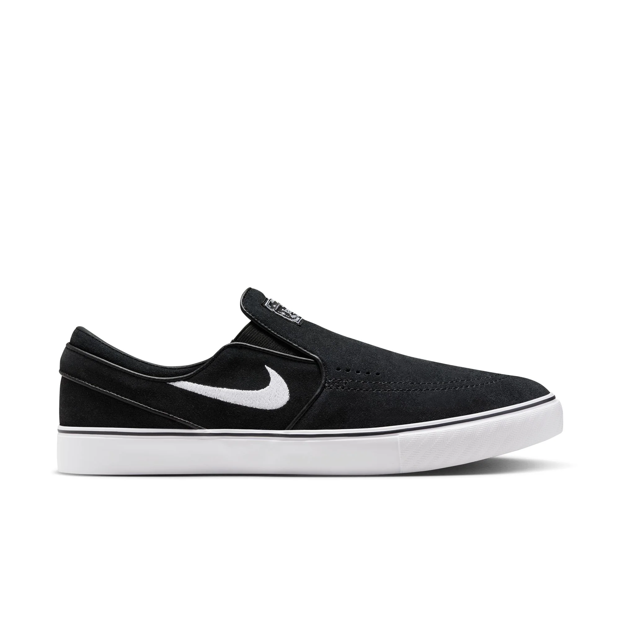 Nike SB Janoski OG+ Slip On Shoes - Black/White-Black - Image 3