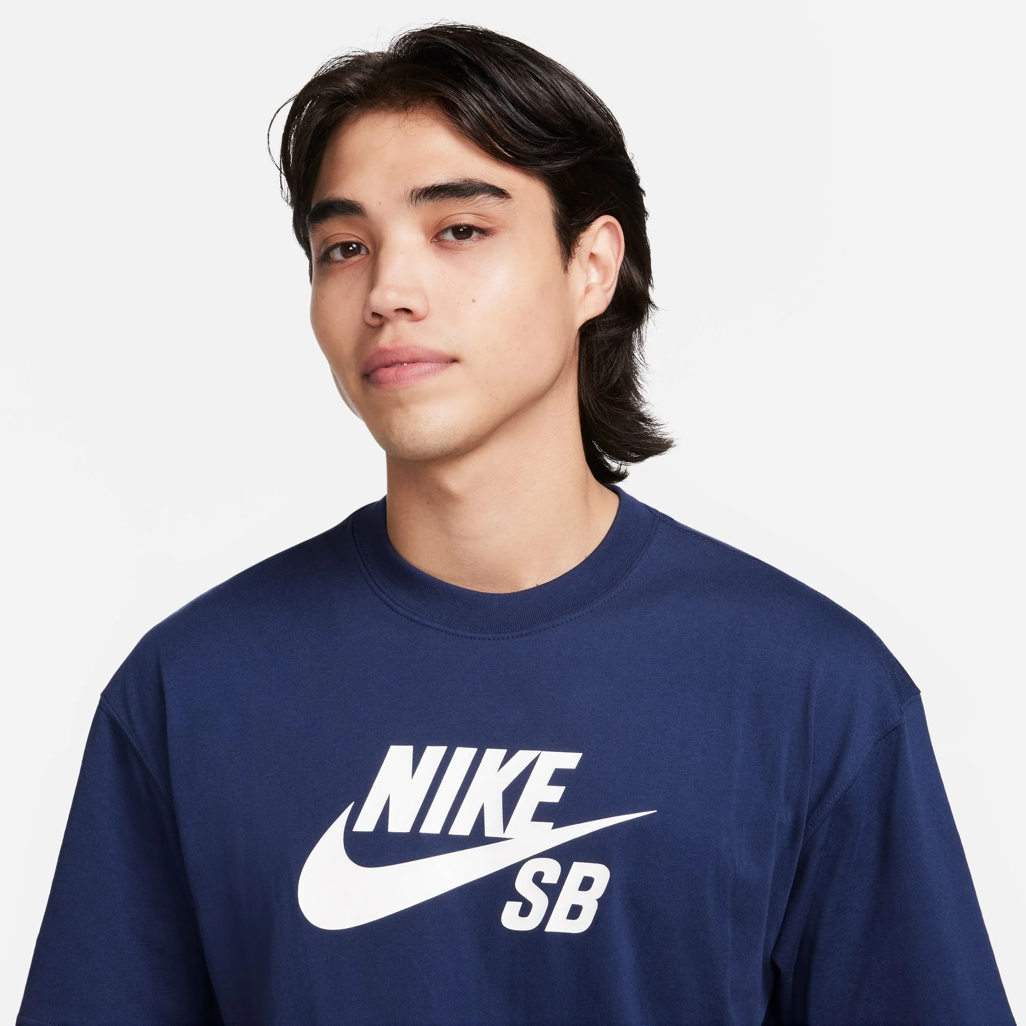 Nike SB Large Icon Logo T-shirt - Midnight Navy - Image 3