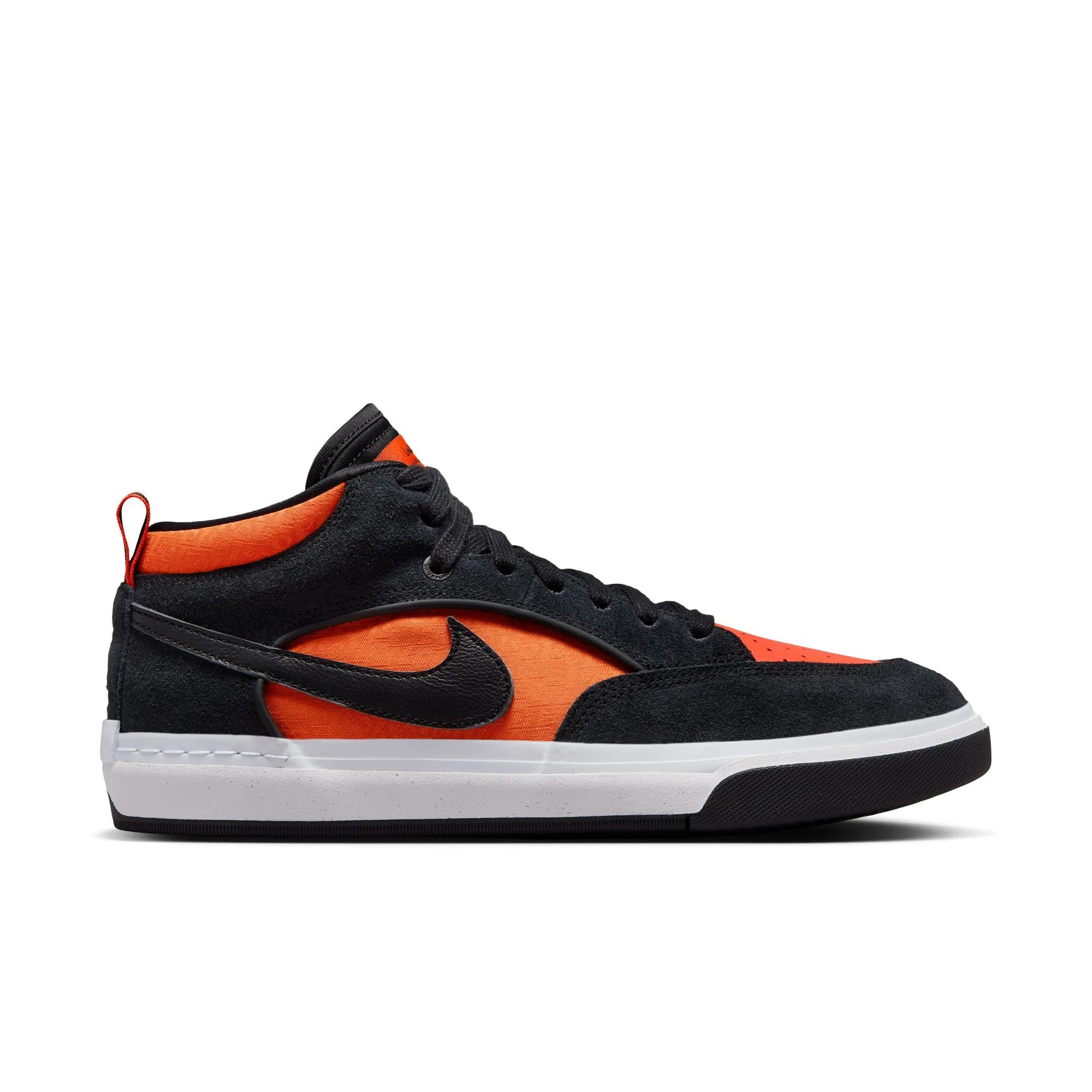 Nike SB Leo Baker React Shoes - Black/Black-Orange-Electro Orange - Image 3