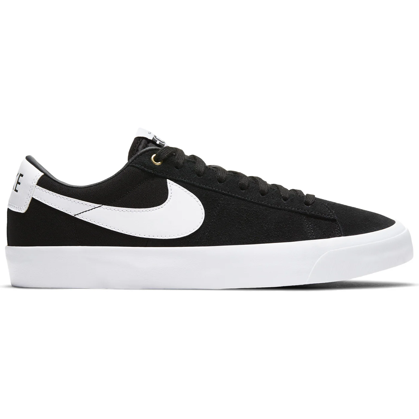 Nike SB Zoom Blazer Low GT Shoes - Black/White/Black-Gum - Image 5