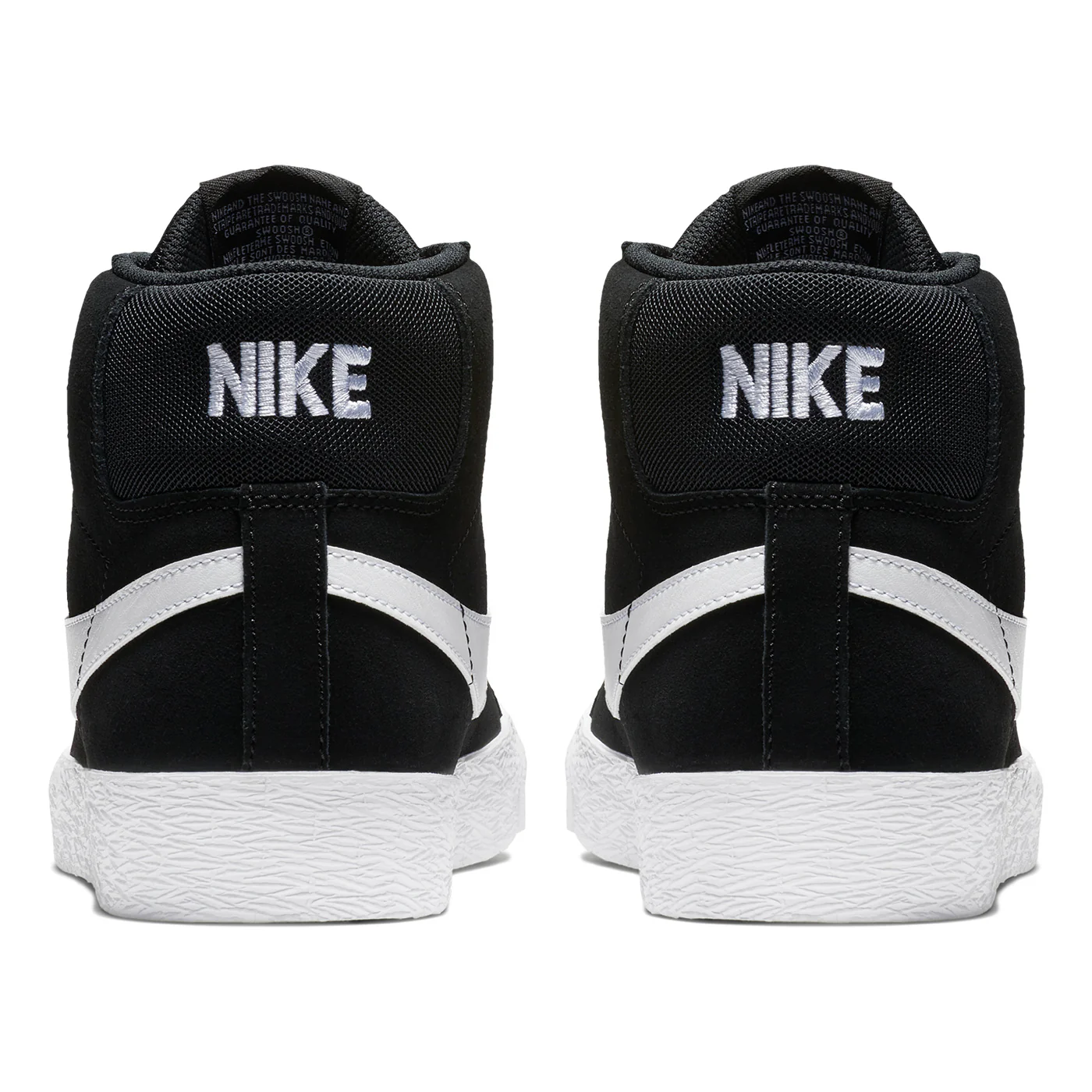 Nike SB Zoom Blazer Mid Shoes - Black/White - Image 3