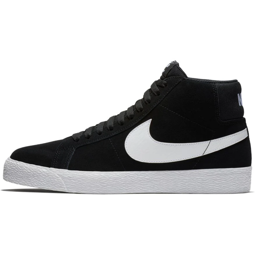 Nike SB Zoom Blazer Mid Shoes - Black/White - Image 4