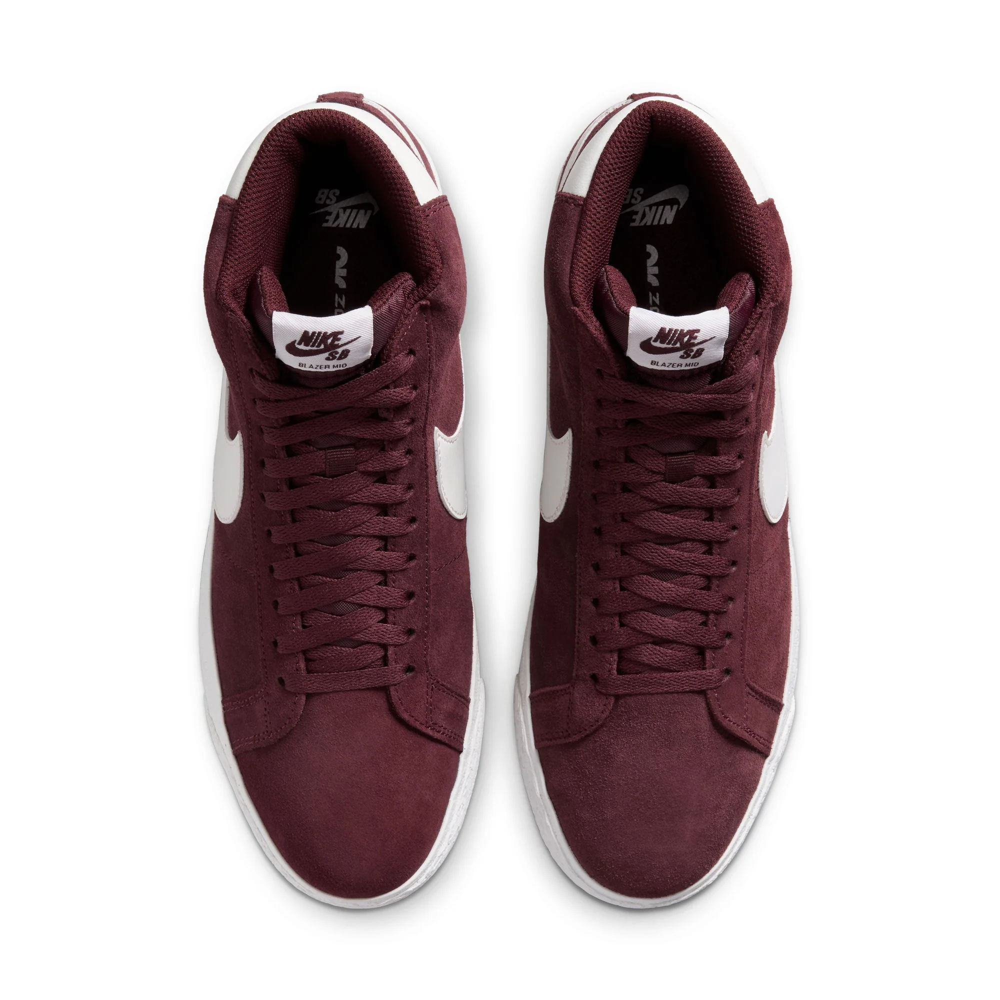 Nike SB Zoom Blazer Mid Shoes - Burgundy Crush/Summit White - Image 4