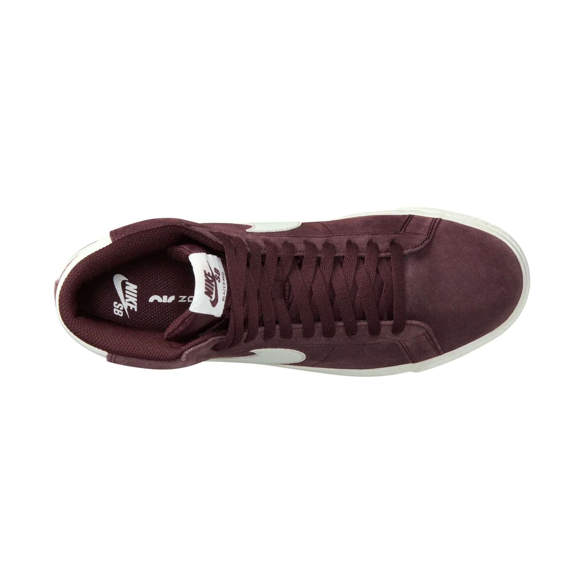 Nike SB Zoom Blazer Mid Shoes - Burgundy Crush/Summit White - Image 5