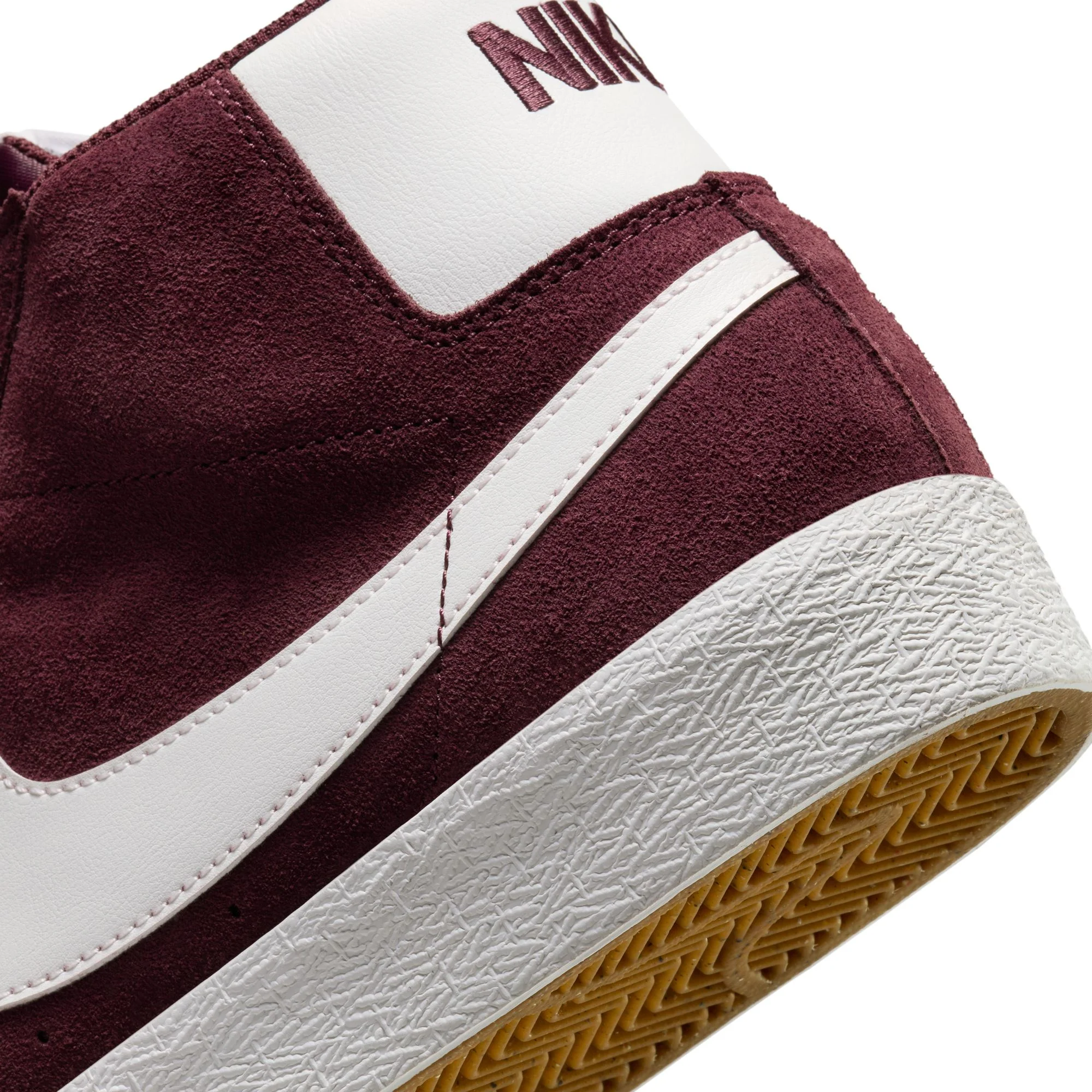 Nike SB Zoom Blazer Mid Shoes - Burgundy Crush/Summit White - Image 8
