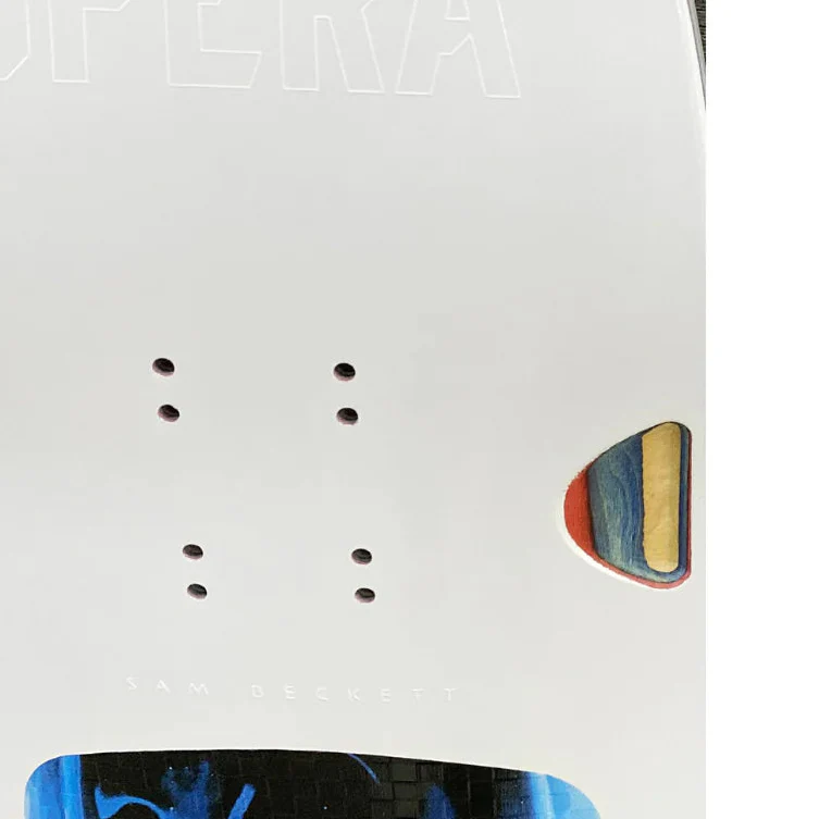 Opera Skateboards Sam Beckett Mask Drip EX7 Deck White - 8.75' - Image 3