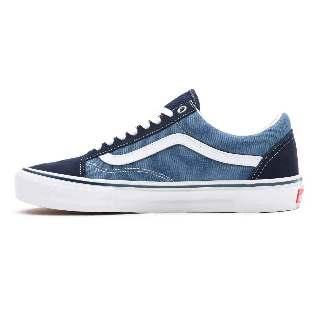 Vans Skate Old Skool Shoes - Navy/White - Image 3