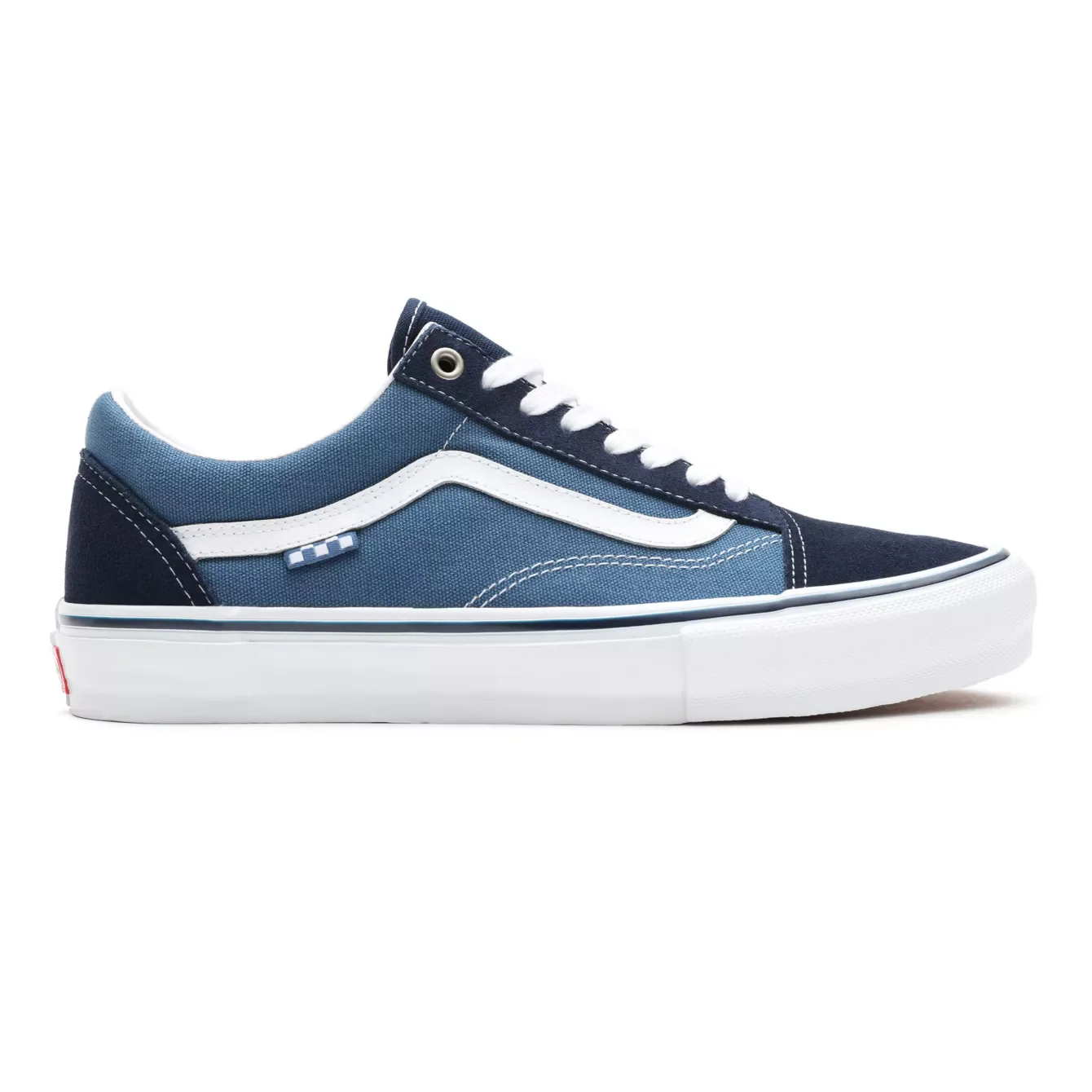 Vans Skate Old Skool Shoes - Navy/White - Image 4