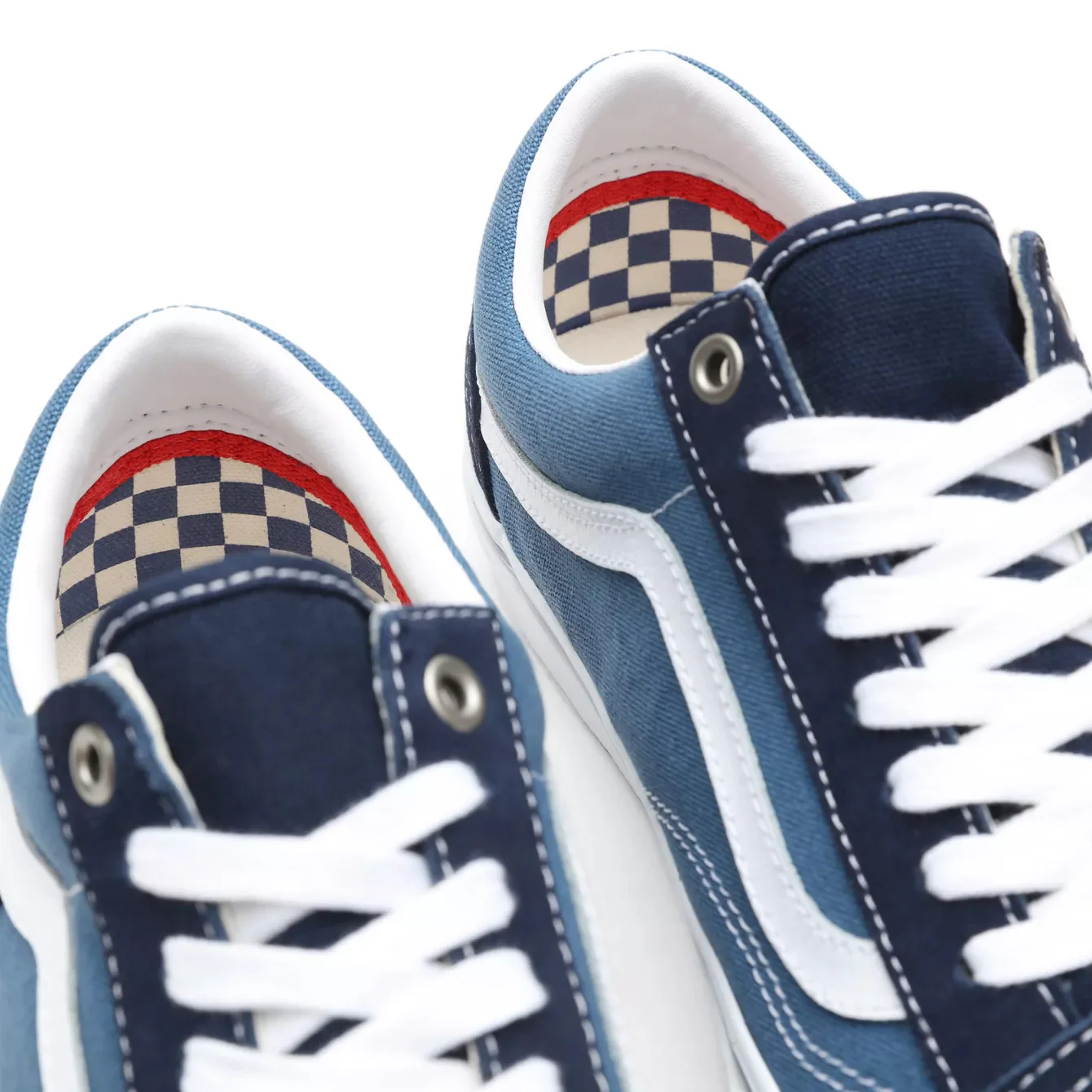 Vans Skate Old Skool Shoes - Navy/White - Image 5