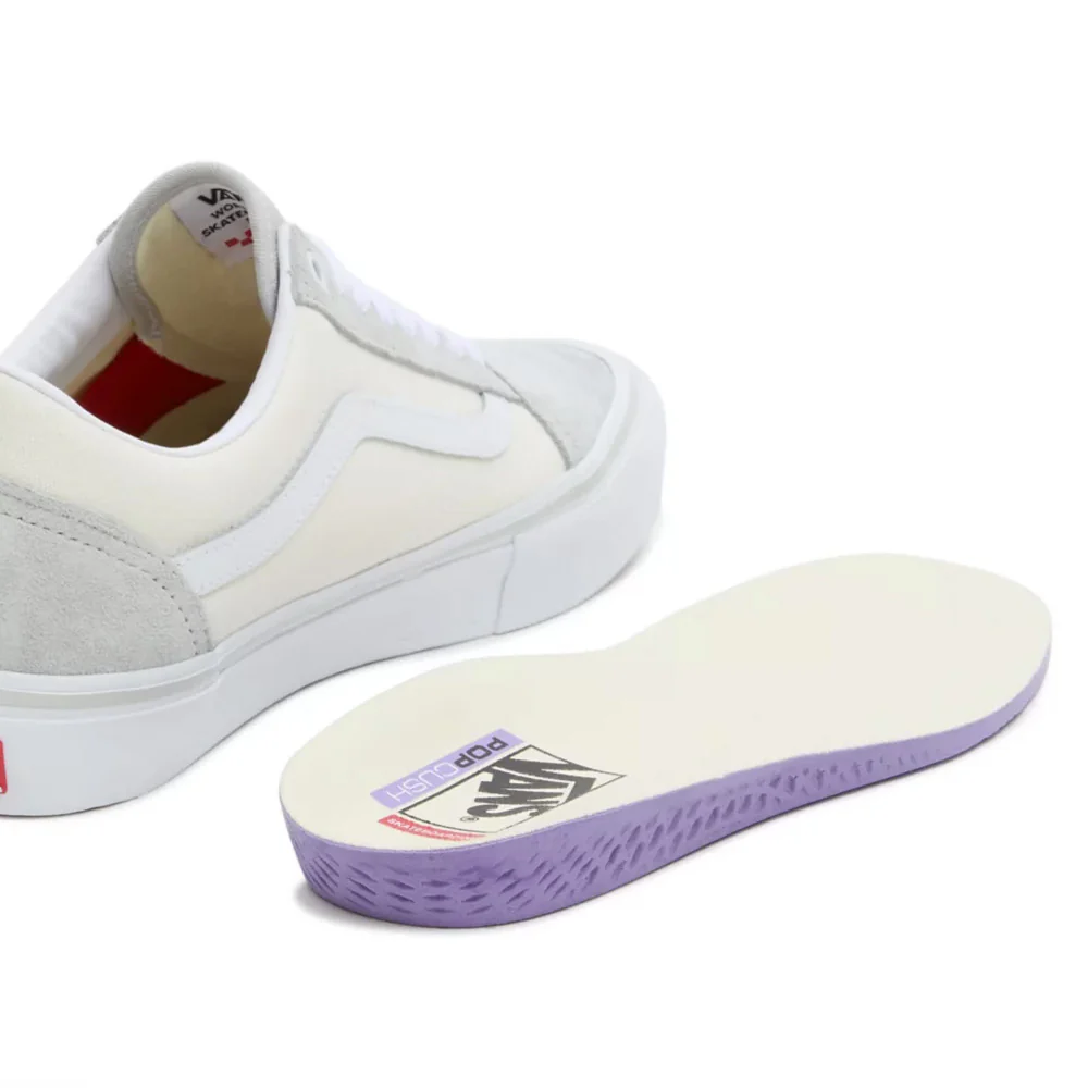 Vans Skate Old Skool Shoes - Light Grey/White - Image 10