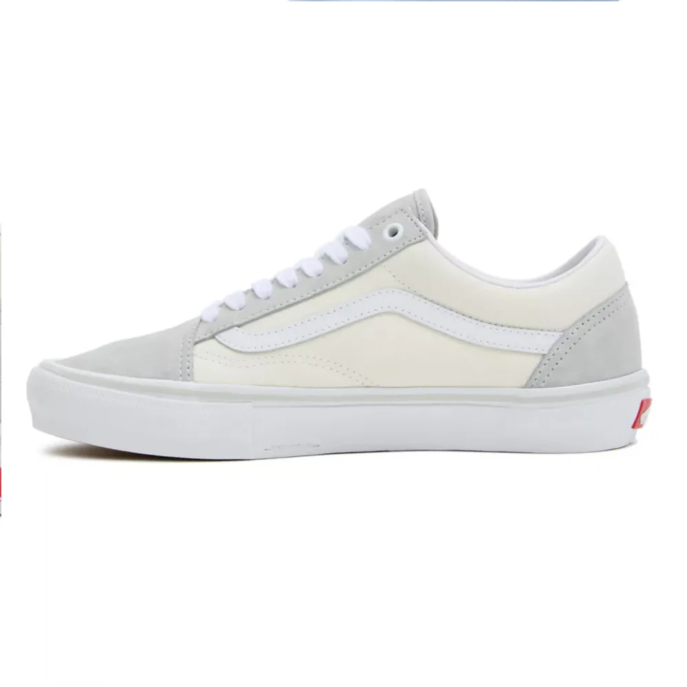 Vans Skate Old Skool Shoes - Light Grey/White - Image 3