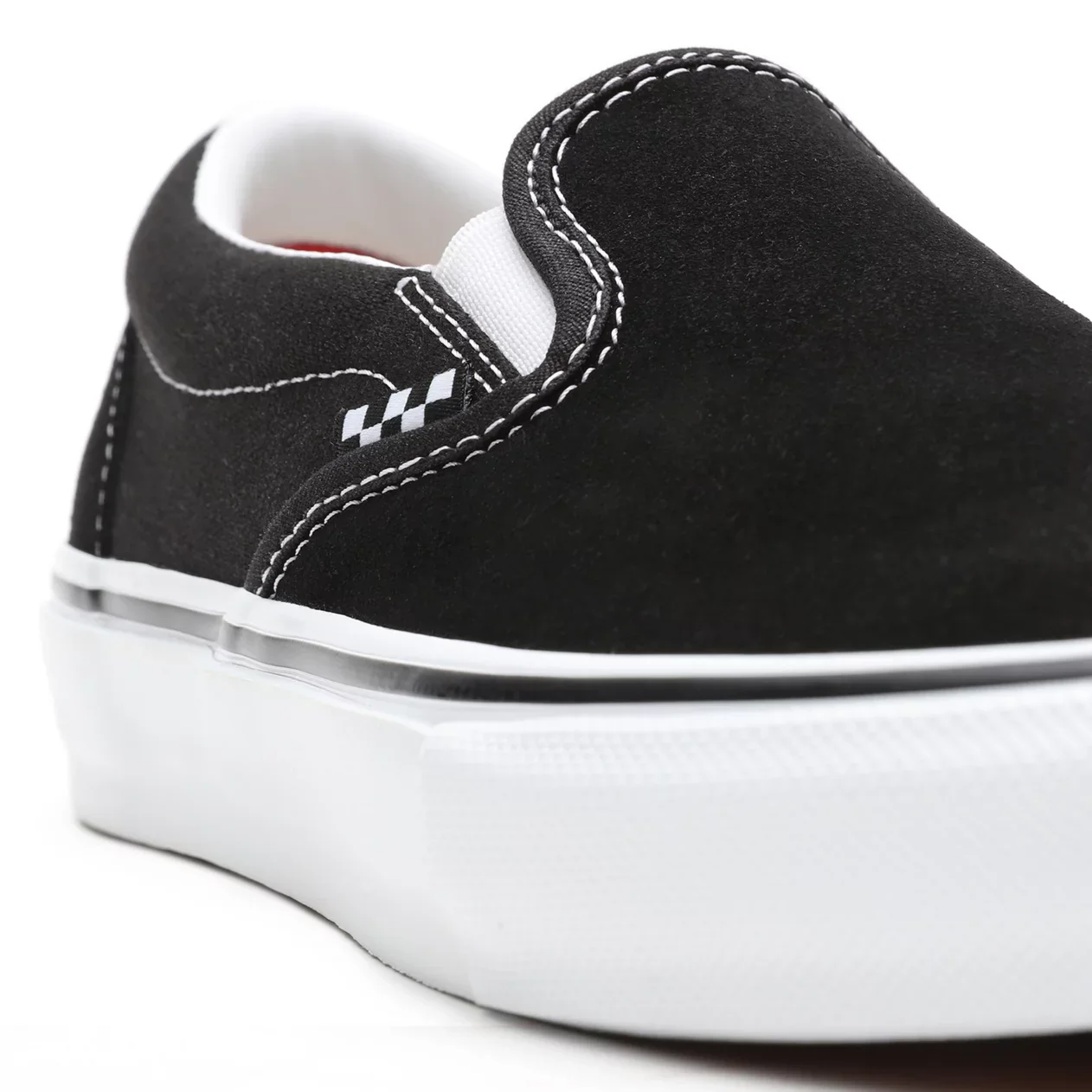 Vans Skate Slip On Shoes - Black/White - Image 6